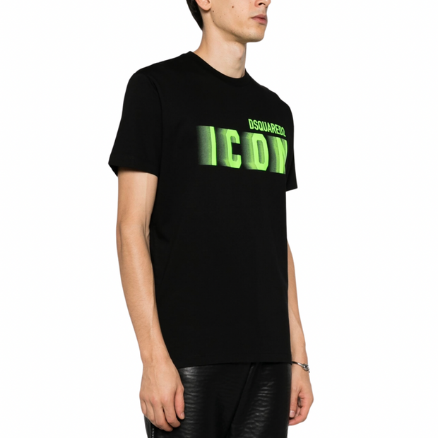 Dsquared2 Blur Icon T-Shirt [BLACK/GREEN]