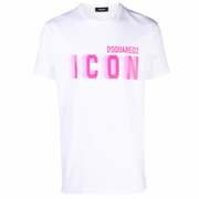 Dsquared2 Blur Icon T-Shirt [WHITE/PINK]