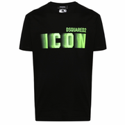 Dsquared2 Blur Icon T-Shirt [BLACK/GREEN]