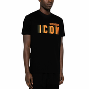 Dsquared2 Blur Icon T-Shirt [BLACK/ORANGE]