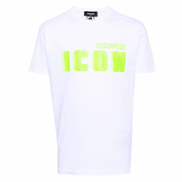 Dsquared2 Blur Icon T-Shirt [WHITE/GREEN]