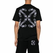 Off White Bandana Arrow T-Shirt [BLACK]