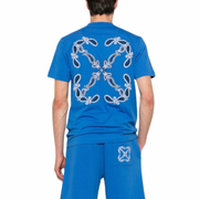 Off White Bandana Arrow T-Shirt [BLUE]